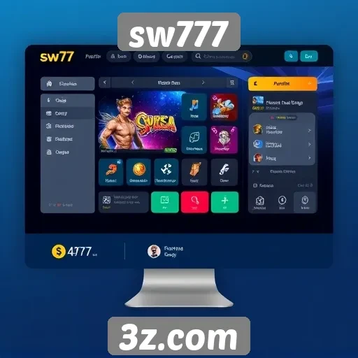 Interface do usuário do sw777 e experiência de navegação